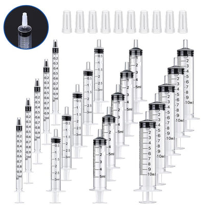 1/5/10/20 seringas de plástico para hidroponia, medição de perfume, enxágue, amostrador descartável, injetor, seringa de medição e injeção