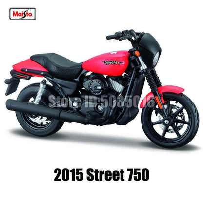 Maisto 1:18 Harley-Davidson Motorcycle 2022 Road King Fat Bob 114 Pan America 1250 Alloy Motorcycle Model Toy Car Collection