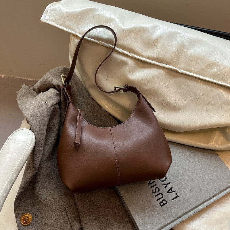 LEFTSIDE Small PU Leather Crossbody Bags for Women 2025 New Trend Retro Underarm Shoulder Bag Ladies Retro Handbags and Purses