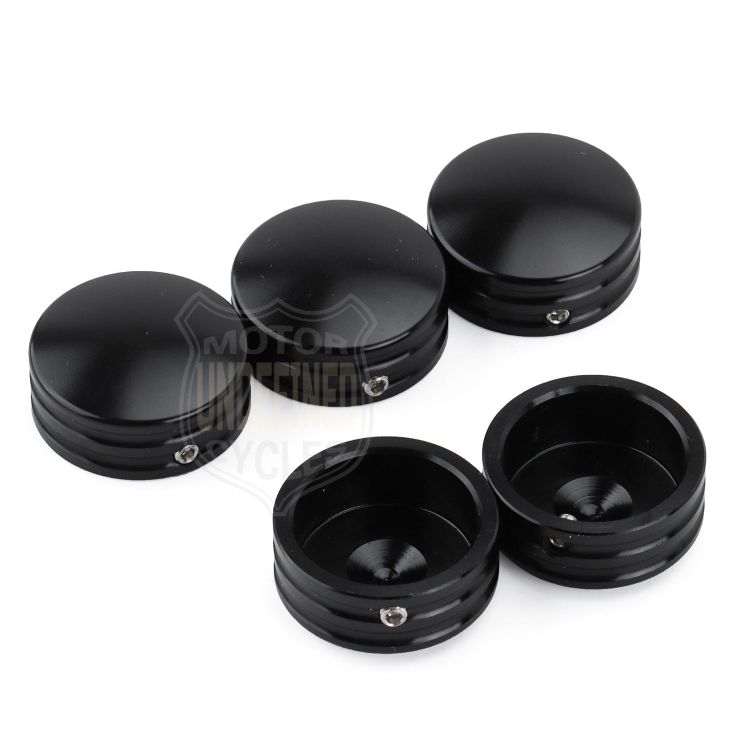 Rear Sprocket Flat Bolt Cover Caps for Harley Softail Fat Boy 1993-2023 Sportster XL 883 1200 Touring Road King Glides Black