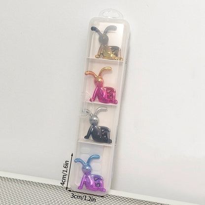 Electroplating Bunny Ornaments Cartoon Decorative Rabbit Figures
Office Car Desk Craft Creative Birthday Gift for Kid Room Decor