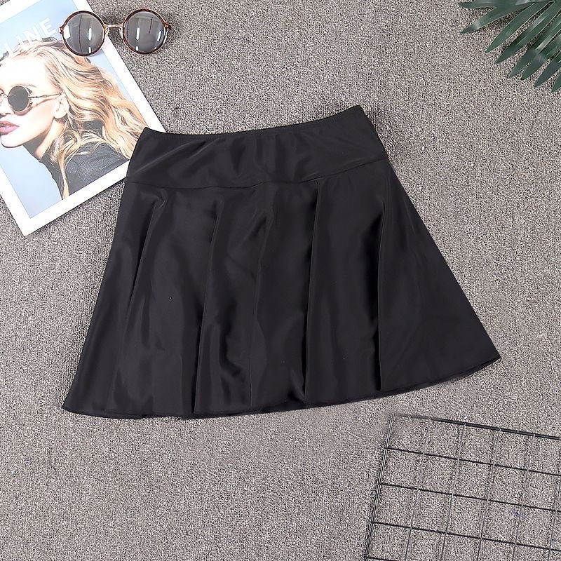 Plus Size Tennis Skirt for Women Black Golf Mini Skirt with Built-in Shorts Stretch Short Skort Female Gym Sporty Workout