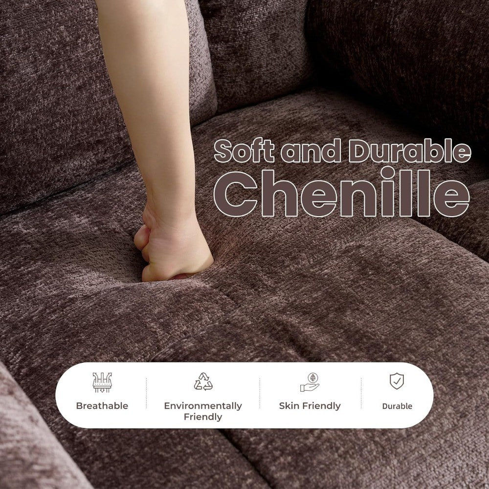 Oversized Swivel Rocker Recliner with Massage and Heat, 26" Extra Wide Manual Recliner for Adults & Big Man, Overstuffed Rocking