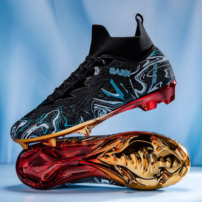 Premium Football Boots Feature Gold Plated Metal SG Studs For Professional Training and Competition Unisex Soccer Cleats