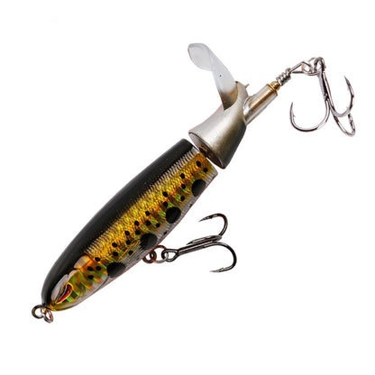 Iscas de Pesca Popper Propeller Topwater 13g Isca Artificial Hard Crankbait Wobblers Cauda Rotativa Acessórios de Pesca