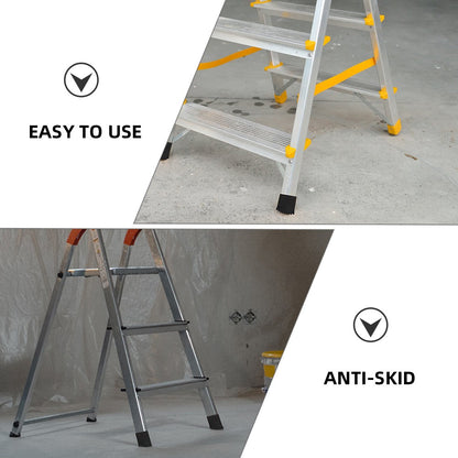 Protetores Antiderrapantes Quadrados para Pés de Escada 5x2,5CM Borracha Antiderrapante Almofadas Pés Dobráveis Ferramentas de Construção Preto Pisos