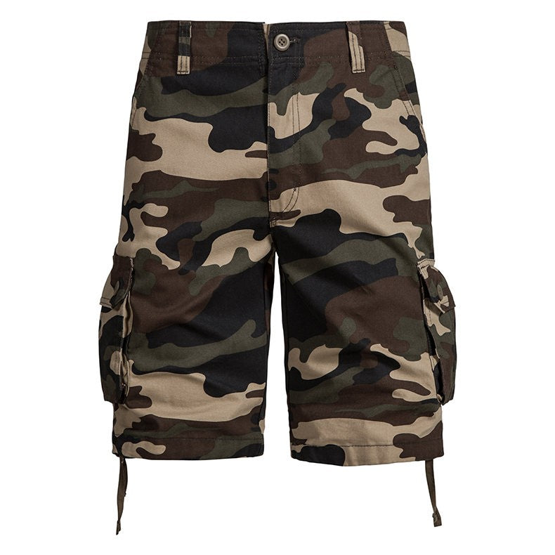 Loose camouflage beach five pants men's summer cotton thin section in the pants summer work casual shorts