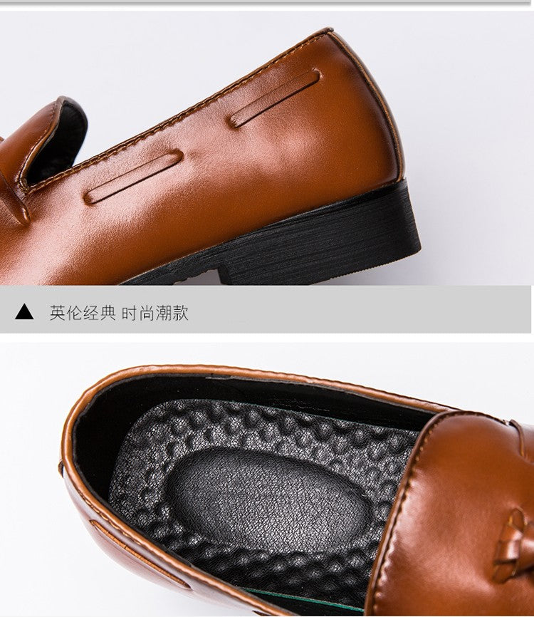 Social Shoe Male High Quality Formal Leather Shoes Men Casual Tassels Business Loafers For Man Dress Shoes Comfortable