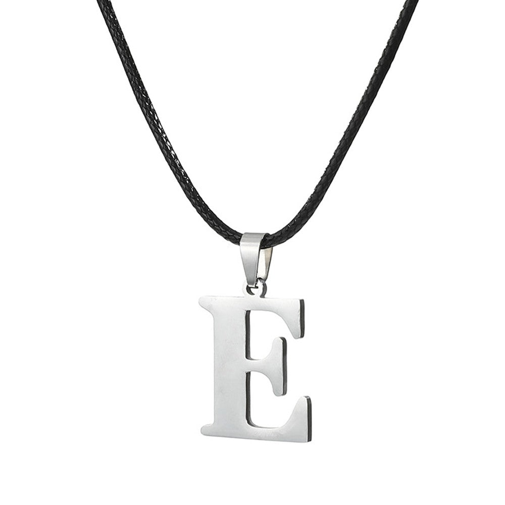 Novo Colar Inicial de A-Z Alfabeto em Aço Inoxidável 26 Letras Inglesas Colar Para Homens Mulheres Presentes de Joias Personalizadas