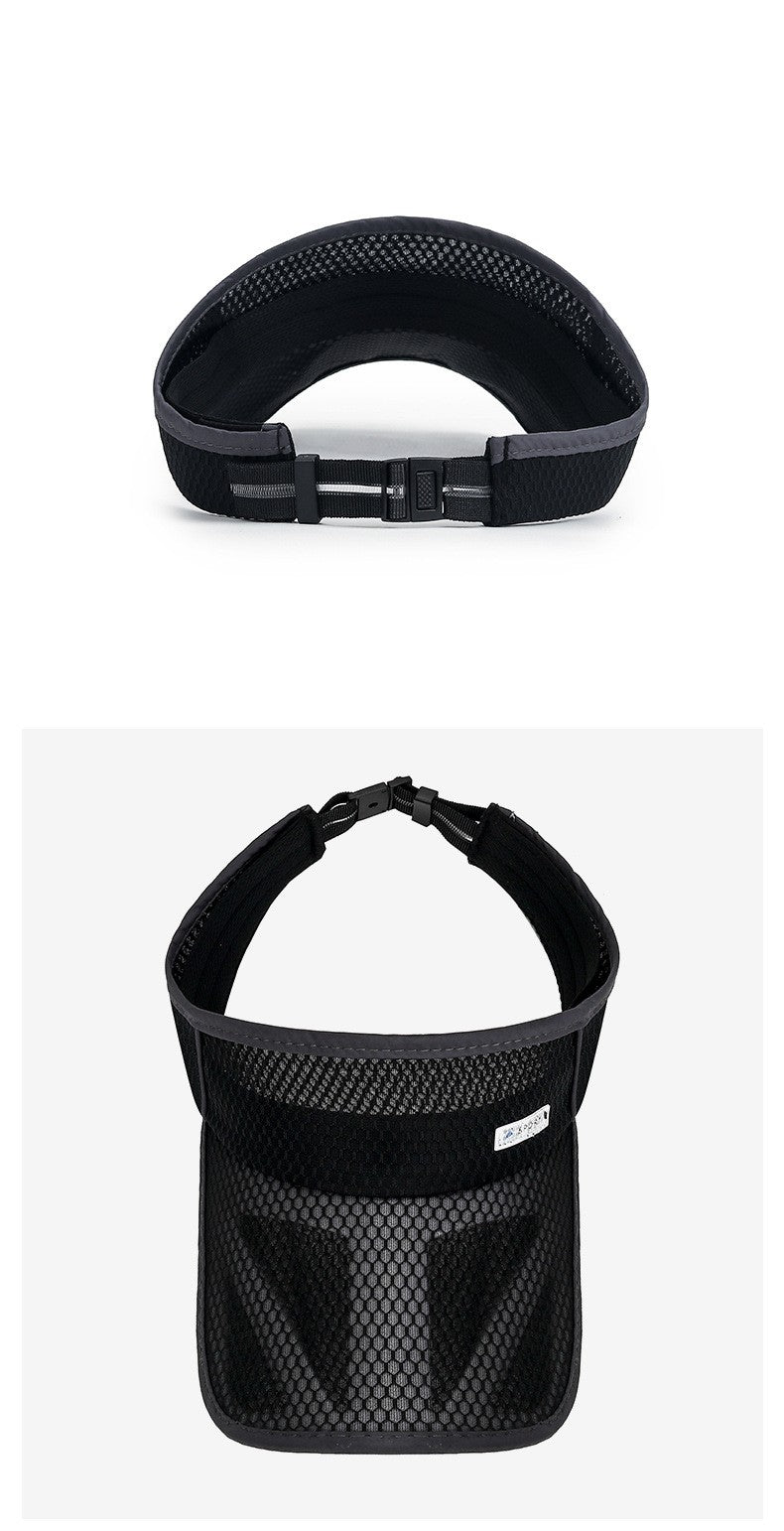 New Summer Sports Women Mesh Extended Brim Air Sun Hats Visor UV Protection Top Empty id Outdoor Men Golf Running Sunscreen Cap