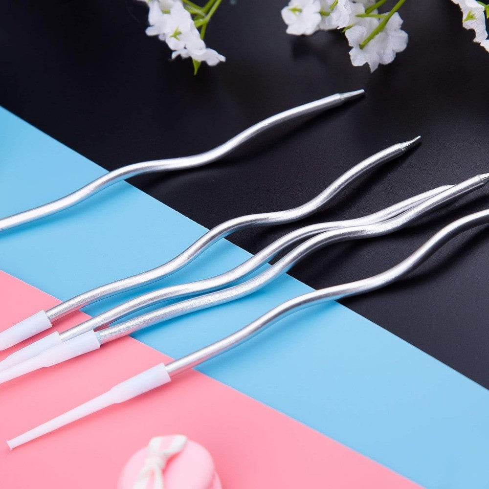 6/12/48pcs Birthday Candles Spiral Cake Candles  Long Thin Cake Candles For Wedding Party And Cake Decoration