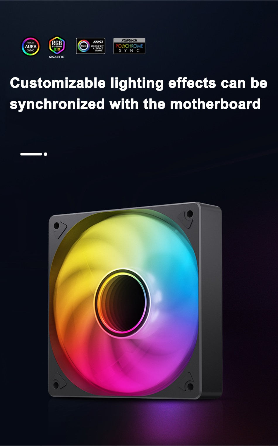 JONSBO SL-120 White/Black 120mm Case Fan 5V 3PIN ARGB Silent CPU Cooler Fan 4PIN PWM Serializable Reverse Fan