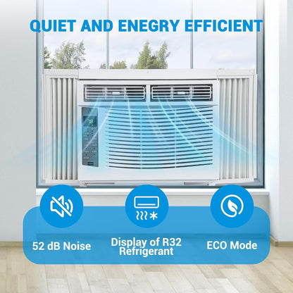 Ar Condicionado de Janela 6.000 BTUs AC de Janela Resfria até 23 m² c/Controle Wi-fi e Modos 4 EM 1 Resfriar Desumidificar Ventilar e Automático