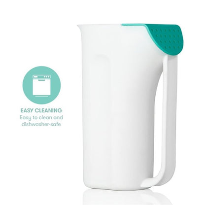 ABMH-Tear-Free Baby Bath Rinse Cup Control Flow With Handle And Removable Rain Shower To Wash Hair And Body