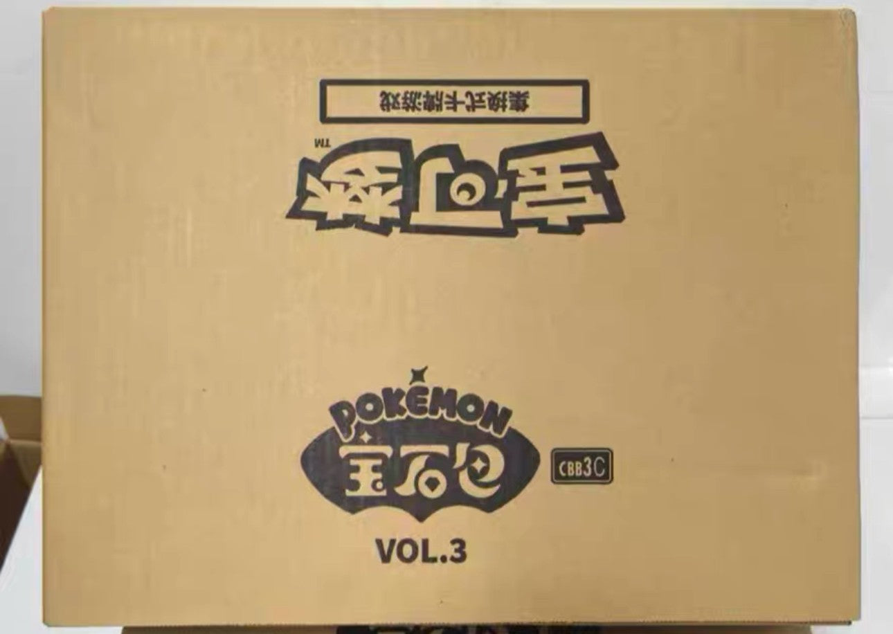 100% Original Pacote de Gemas Pokemon Vol3 Edição Cartas Anime Pokemon PTCG Bolsa de Gemas 2 Cartas Colecionáveis Brinquedo Presente de Aniversário Social