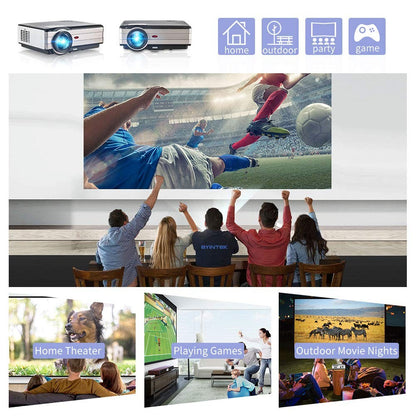 Android Wifi Home Theater Projector Manual Focus Keystone Full HD 1080P Daytime PK Laser Beam Projection Device