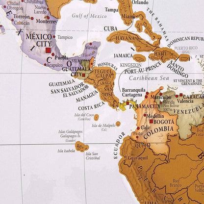 International Erase Scratch Maps - Explore Adventure Maps 58X83 CM - Deluxe Scratch Off Maps Travel Poster Room Office Decor