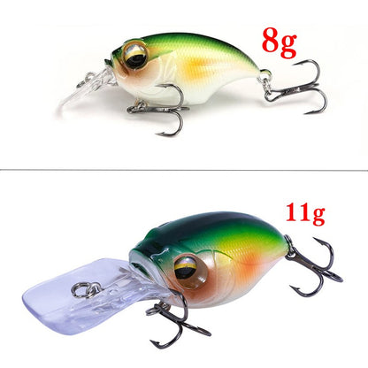 New Crankbait Wobblers Lure 38mm/8g 48mm/11g High Quality Hooks 10 Different Colors Artificial Bait Hard Fishing Cranks