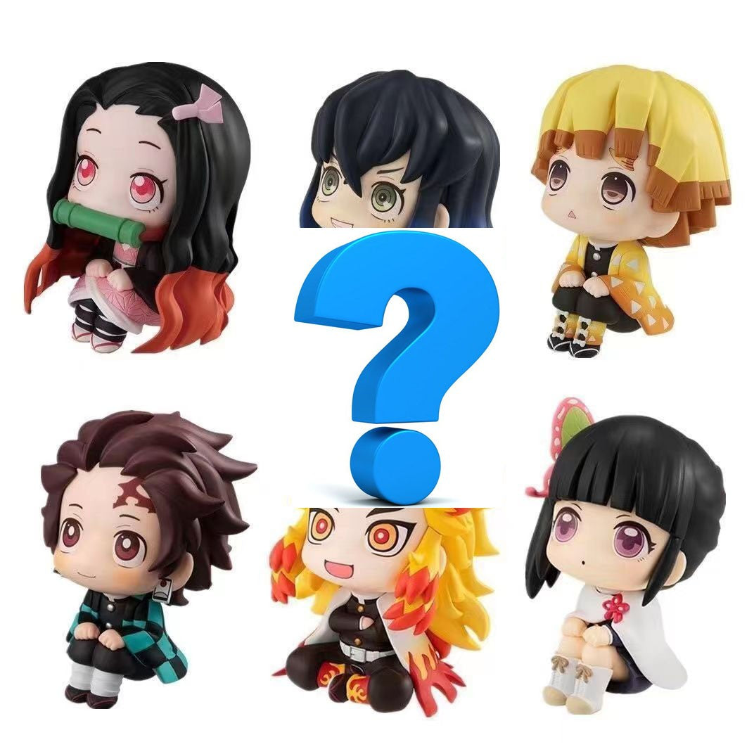 Anime Demon Slayer Boneco de Brinquedo 6cm Nezuko Tanjirou Zenitsu Inosuke Kyoujurou Kanawo Action Figures Modelo Brinquedo Presente de Natal de Aniversário Infantil