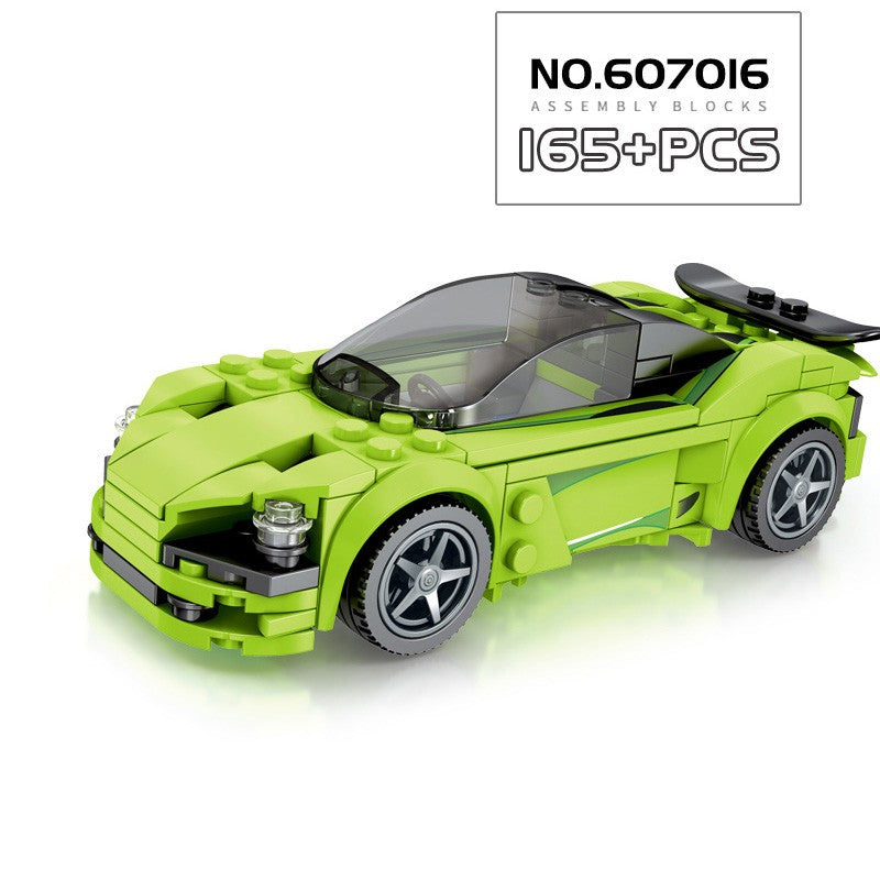 Blocos de Montar Esportivos de Carro MOC Corrida Urbana Bloco de Montar Esportivo de Rally Clássico Veículos Super Corredores Presente de Natal Brinquedos Técnicos