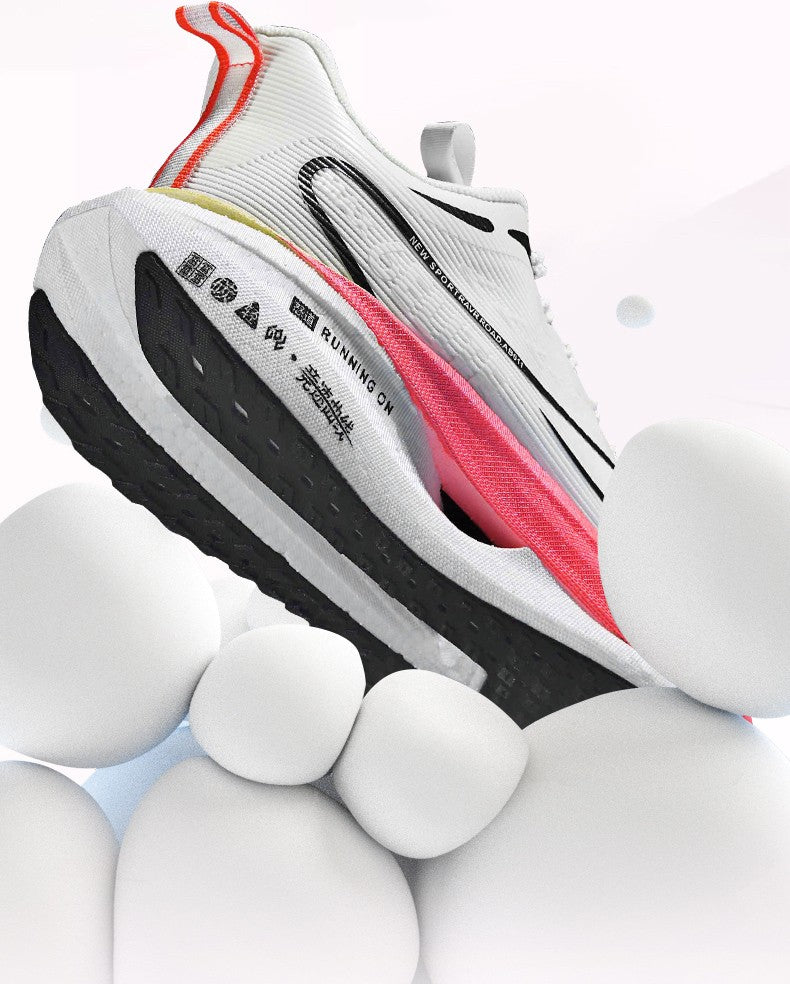 Men  Running Shoes Carbon Board Speciality Marathon Sports Breathable Lightweight Women's Comfortable Athletic Nonskid Sneakers