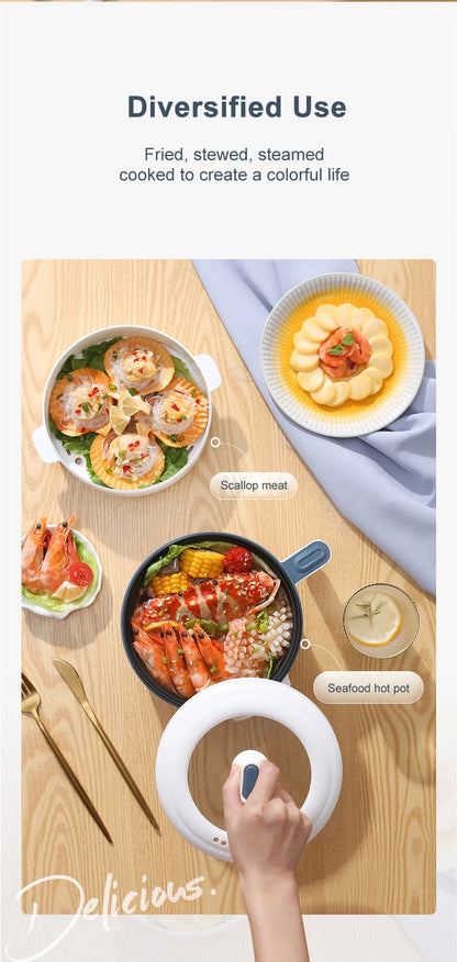 Panela Elétrica de Arroz Multicooker Multifuncional Panela de Sopa Mini Hotpot Eletrodomésticos de Cozinha Ofertas para 1-2 Pessoas