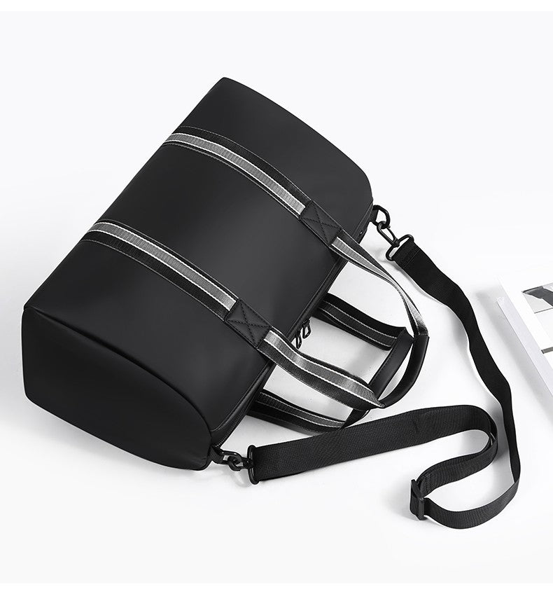 Men's Travel Bag with Wet Dry Separation Pocket Independent Shoe Case Large Capacity Gym Bag for Exercise Trip Motorbike Travel