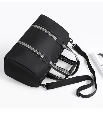 Men's Travel Bag with Wet Dry Separation Pocket Independent Shoe Case Large Capacity Gym Bag for Exercise Trip Motorbike Travel