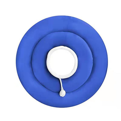 Colar Elizabetano Ajustável Para Cães Com Cordão Protetor De Pescoço Colar Donut Impermeável Evita Mordidas e Arranhões