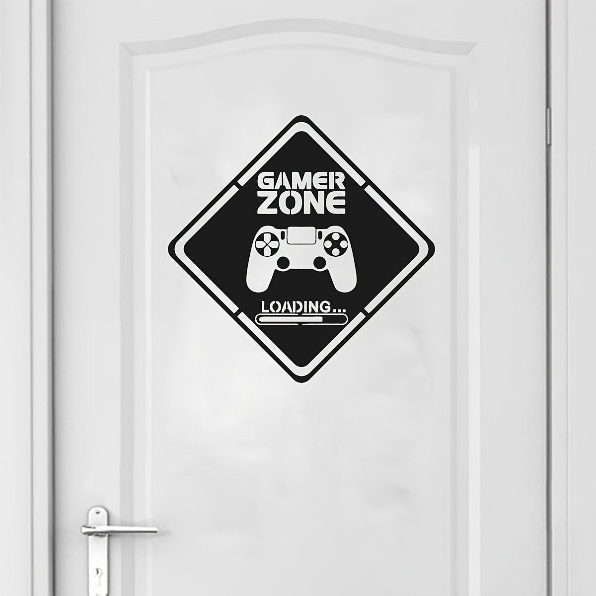 1pc Gamer Zone Door Decal Wall Vinyl Sticker, Controller Video Game Art Decals, For Living Room, Bedroom, Home Decoration
