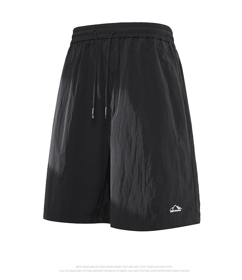 Men's Summer Embroidery Shorts Fashion Shorts Jogging Breathable Short Pants Male Shorts Casual Pants Simple Baggy Sports Shorts