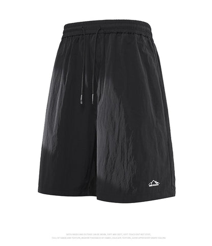 Men's Summer Embroidery Shorts Fashion Shorts Jogging Breathable Short Pants Male Shorts Casual Pants Simple Baggy Sports Shorts