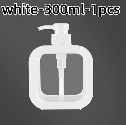 300/500ml Bathroom Soap Dispensers Refillable Lotion Shampoo Shower Gel Holder Portable Travel Dispenser Empty Bath Pump Bottle