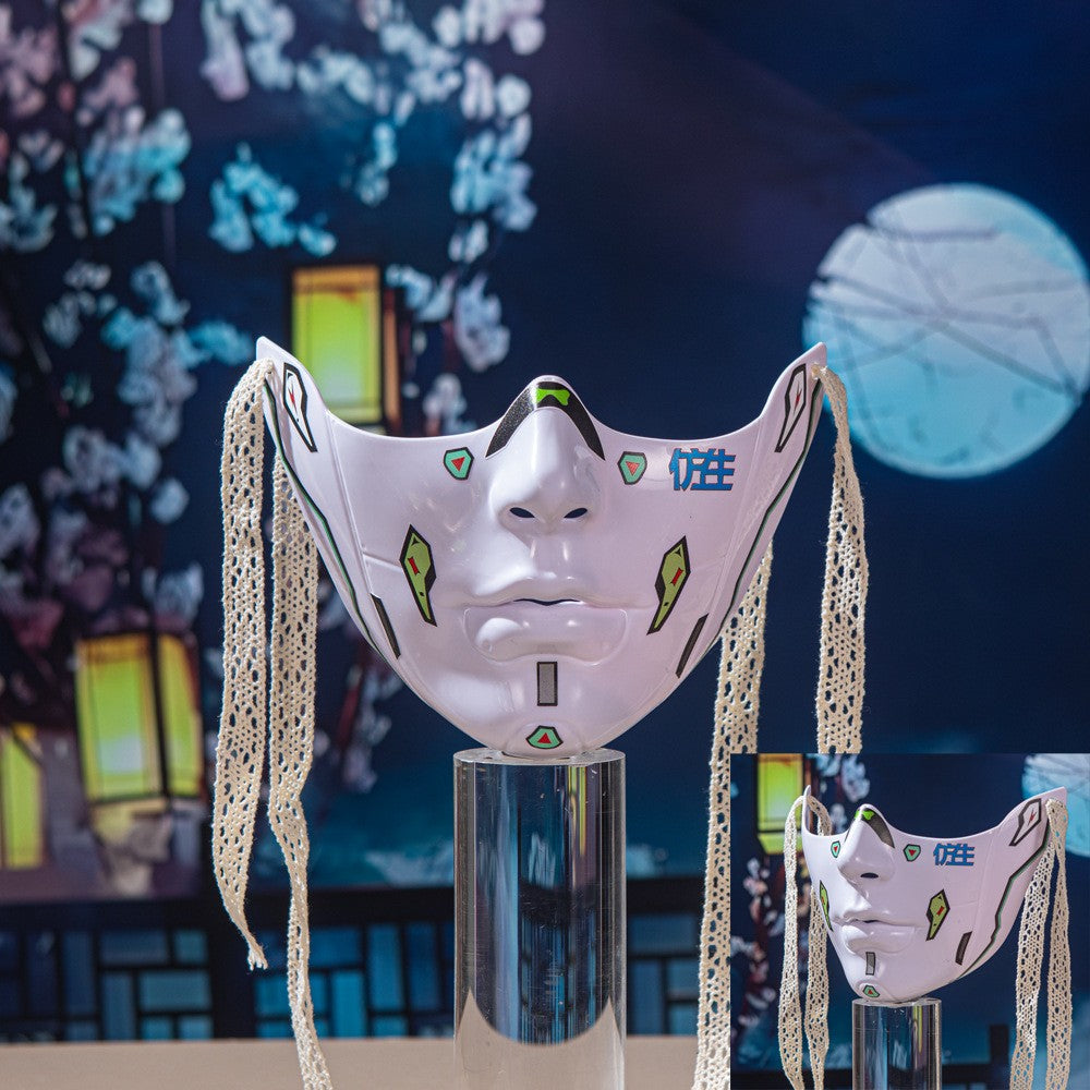Red Lip Half-face COS Beauty Props Decoration Collection Half-face Decoration Mechanical Wind Adult Men's and Women's Masks