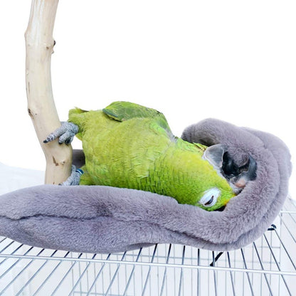 Ninho de Xale de Pássaro Quente de Inverno Canto Manta de Papagaio Tenda Suspensa de Pequeno Animal de Estimação Decoração de Gaiola para Periquito Agapornis Calopsita