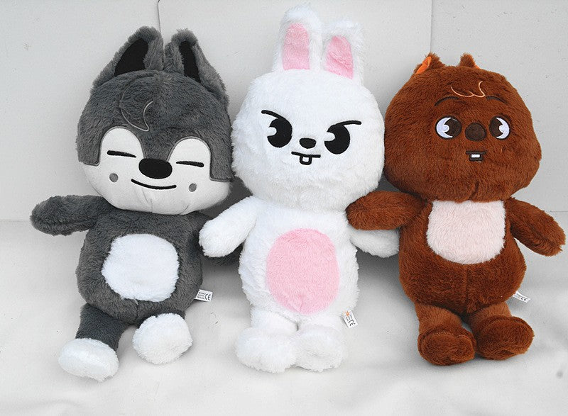 Urso de Pelúcia Skzoo de 60cm, Tamanho Grande, Kpop Stray Kids, Boneca de Pelúcia, Brinquedos de Pelúcia de Desenho Animado Kawaii, Travesseiro de Pelúcia, Presente de Natal Infantil