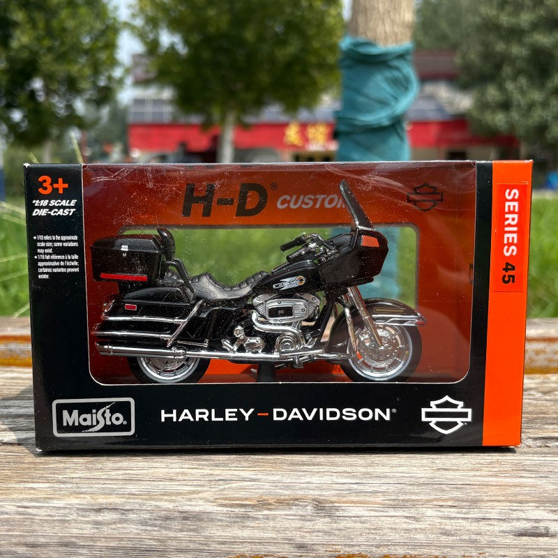 Maisto 1:18 Harley Davidson 1988 Flt Tour Glide Die Cast Veículos Colecionáveis Hobbies Modelo de Moto Brinquedos