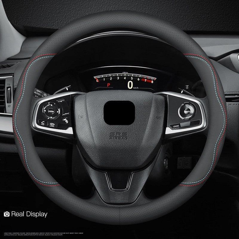 Capas de Volante Automotivas Universais em Couro PU sem Anel Interno Adequadas para 14,5-15 37-38cm Acessórios de Suprimentos para Interior de Carro