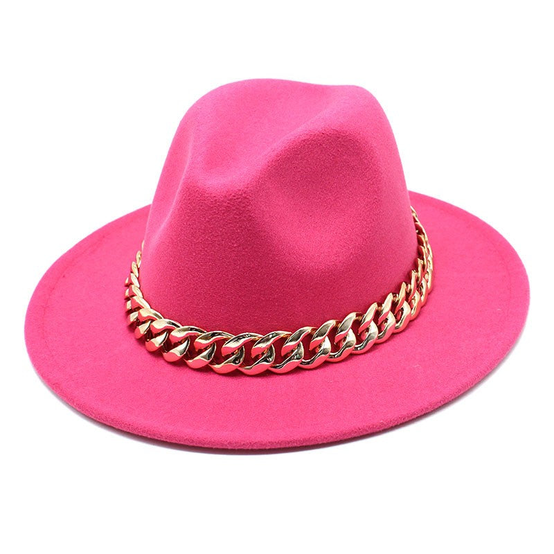 Conjuntos de 2 Peças para Mulheres com Bolsa Grande e Corrente, Chapéu Fedora, Moda 2022, Luxo, Festa, Casamento, Chapéu de Jazz ?????