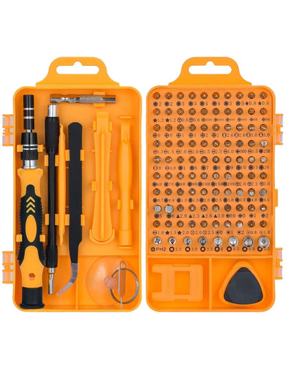 Kit de Chaves de Precisão 115 em 1, Bits Magnéticos com Estojo, Bits para Parafusadeira de Impacto para iPhone, Óculos, Eletrônicos, 3 unidades/pacote