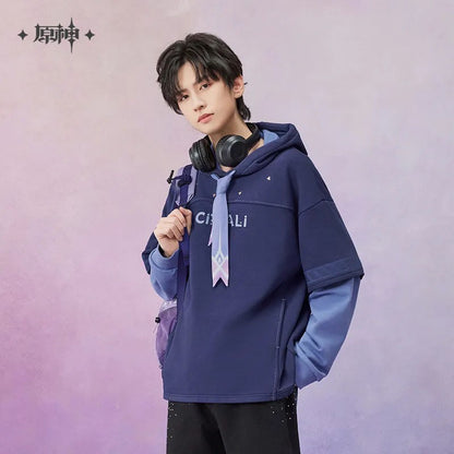 [Genuine] miHoYo Game Citlali Sweater Genshin Impact Citlali Theme Fake Two Hoodie Costumes Long-Sleeved Coat Cosplay Xmas Gifts