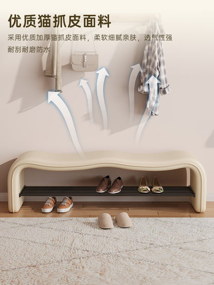 stool can be sat at the door of the home shoe stool shoe rack is integrated wave entry stool enters the door