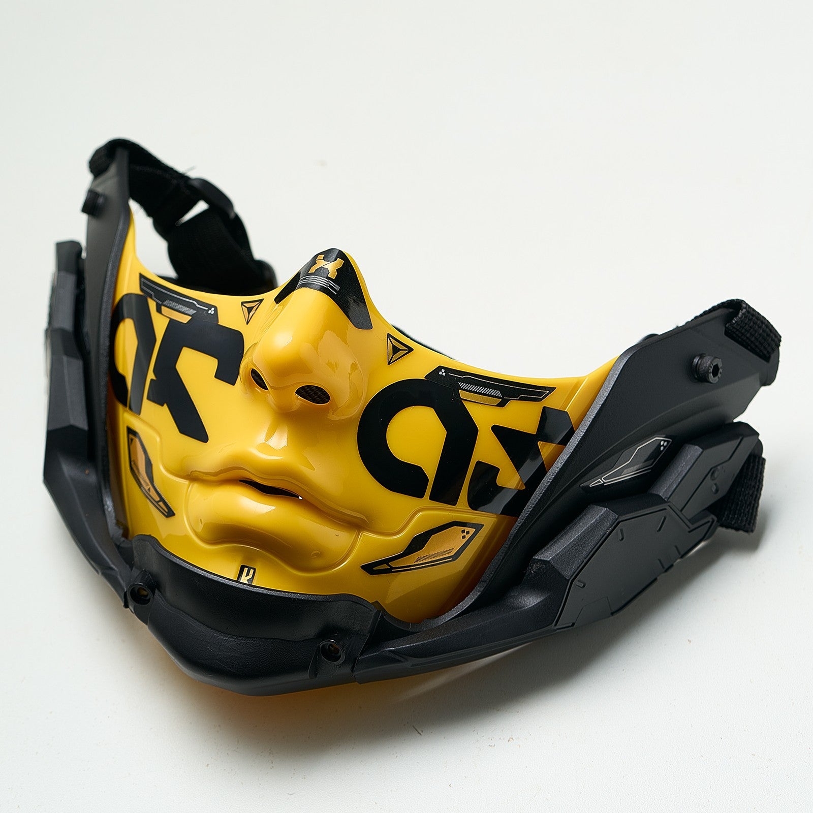 14 Color Two Sizes Cyberpunk Half Face Mask Halloween Cosplay Mask Adjustable Strap Breathable Comfort Party Costume Face Cover