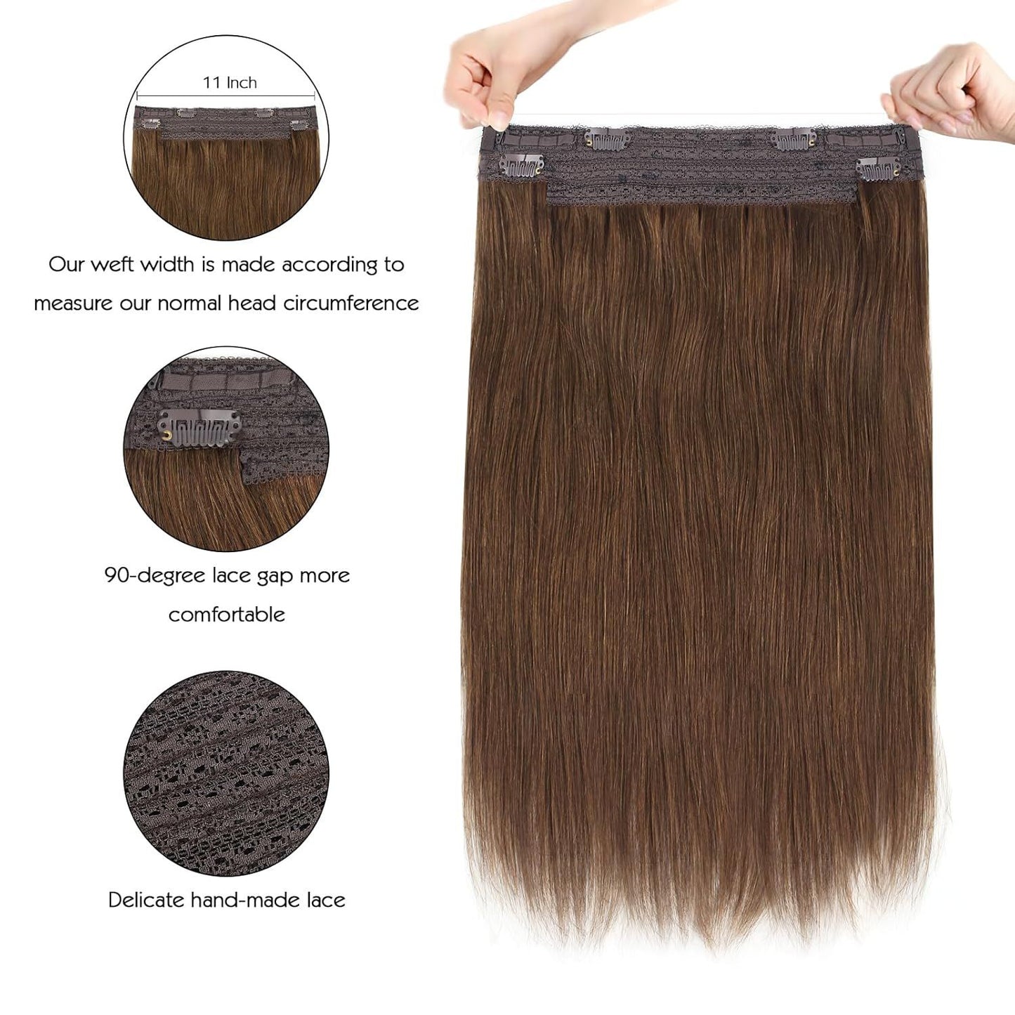 Seis Estrelas Aplique de Cabelo Humano Fio de Cabelo Extensões 80G 100G 12'16'18'20'22' Extensões de Cabelo 100% Remy Humano Para Mulheres
