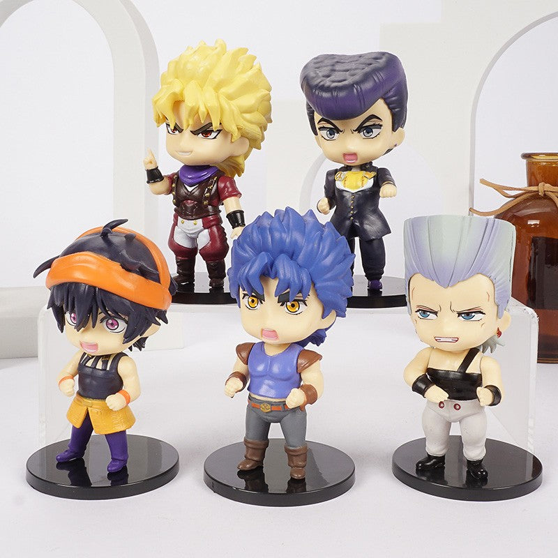 JoJo's Bizarre Adventure Jonathan Dio Higashikata Josuke Narancia Ghirga Pierre Q Versão Figuras Modelo Brinquedos Bonecas Presente
