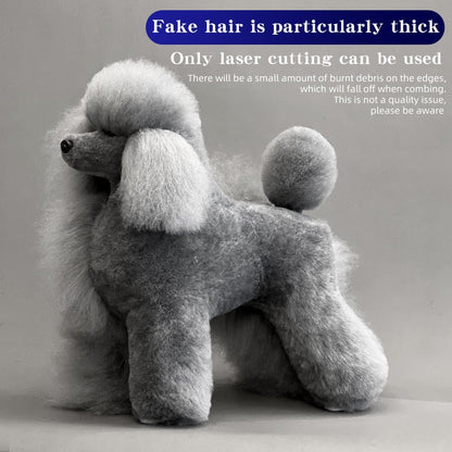 Simulador de pelos de animais de estimação beleza falsa esteticista praticando poodle padrão esqueleto de corpo inteiro modelo de cachorro para tosa