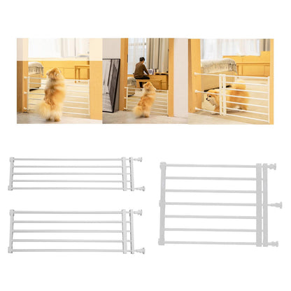 Portão Retrátil Portátil para Cães Proteção Ajustável Cerca Barreira para Bebês Portão de Escada para Pátio Gramado Jardim Escadas Porta