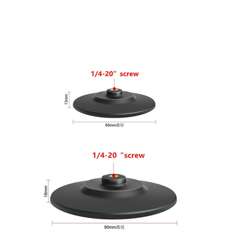 1/4 Inch Screw Mount or 1/4" Internal Screw Adapter Car Dashboard Round Plate Adhesive Tape for Gopro GPS Camera Smartphones