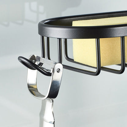 Bathroom Faucet Storage Rack Shower Shampoo Soap Holder Adjustable Kitchen Sink Rag Sponge Drain Rack Bathroom Accessories