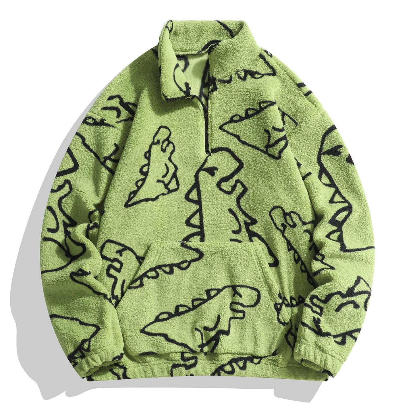 Ms Aztec National Printing Ultra-fine Austrian Fleece Jacket Zipper Lady